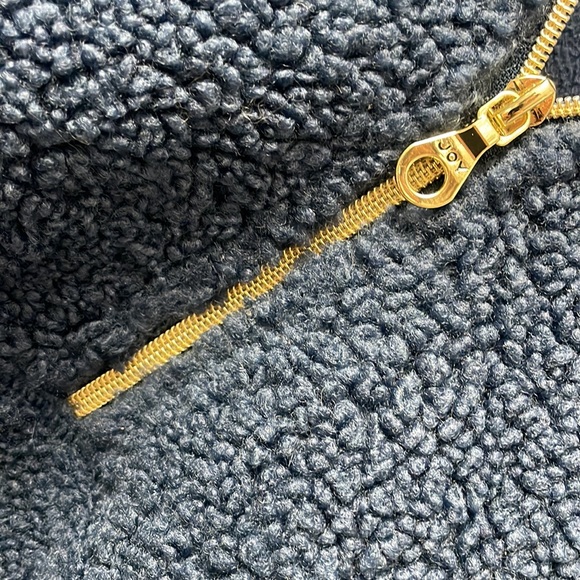 Joy Lab Blue Teddy Bear 1/4 Zip - Picture 3 of 4